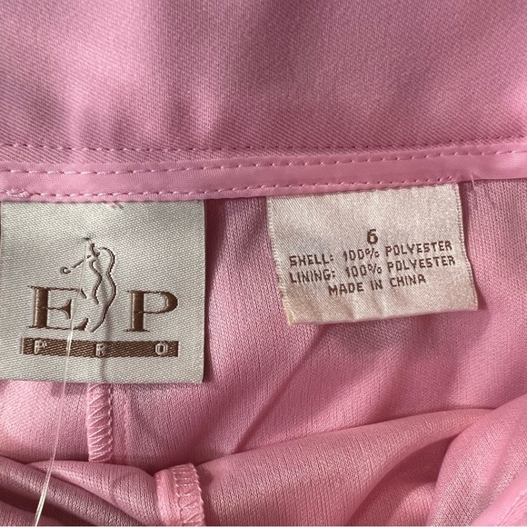 NWT EP pro Women Skirt Pink Lined Zipper Pockets Size 6 - Picture 4 of 5